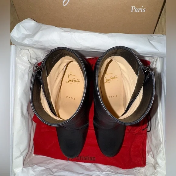 Christian Louboutin black Birgitta 100 calf - Picture 15 of 16